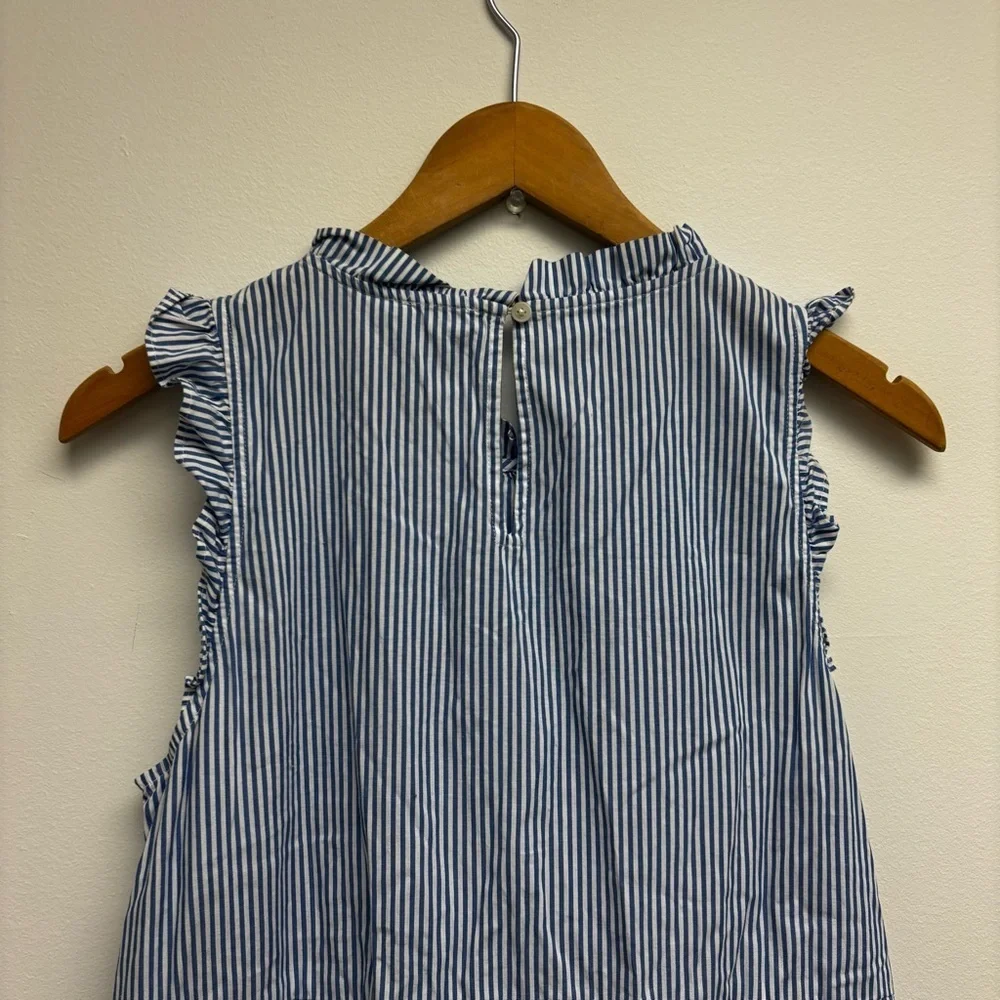 J. Crew Tiered Midi Ruffle Dress Stripe